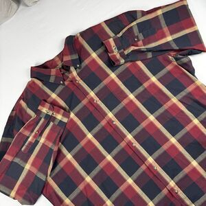Saddlebred Plaid Long Sleeve Button Down Shirt Mens 2XLT